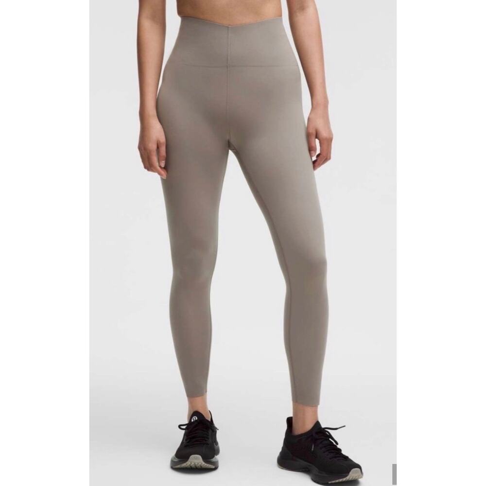Lululemon Glow Up High Rise Tight 25” Taupe Grey 12 Ultralu Sculpt Leggings NWT